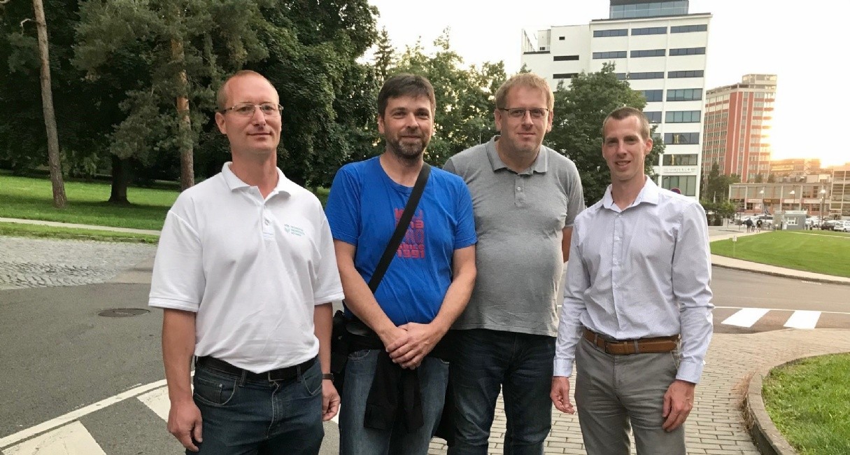 Organizátoři Truck srazu Zlín s primátorem Jiřím Korcem.