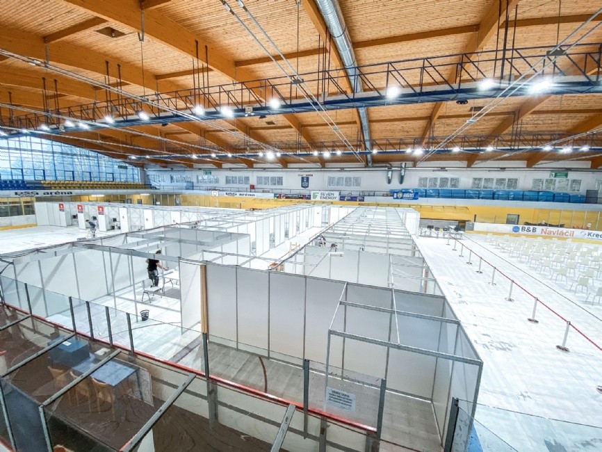 Očkovací centrum na PSG aréně