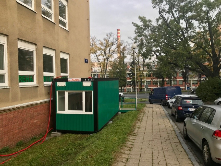 Odběrová buňka na křížení ulice Čiperova a tř. T. Bati