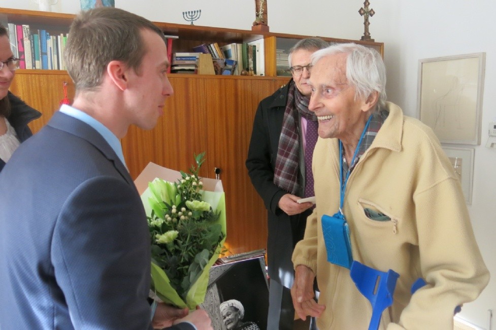 Primátor města Zlína Jiří Korec s Miroslavem Zikmundem