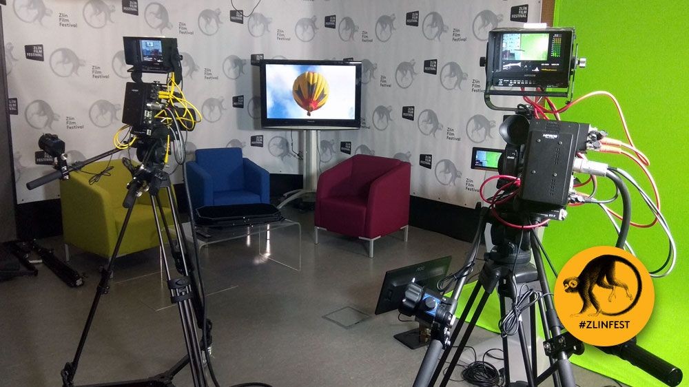 TV studio v rámci filmového festivalu