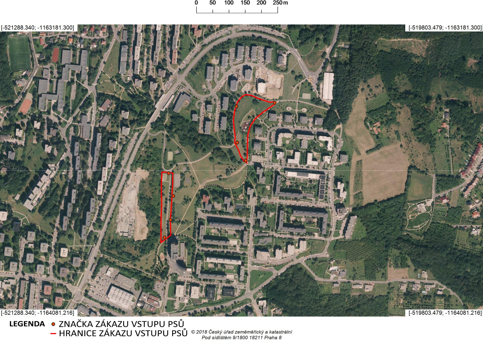 Centrální park - mapa zákazu venčení psů.jpg