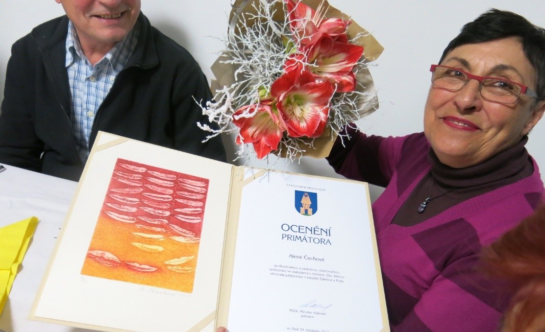 Oceněné primatora získala Alena Čechová