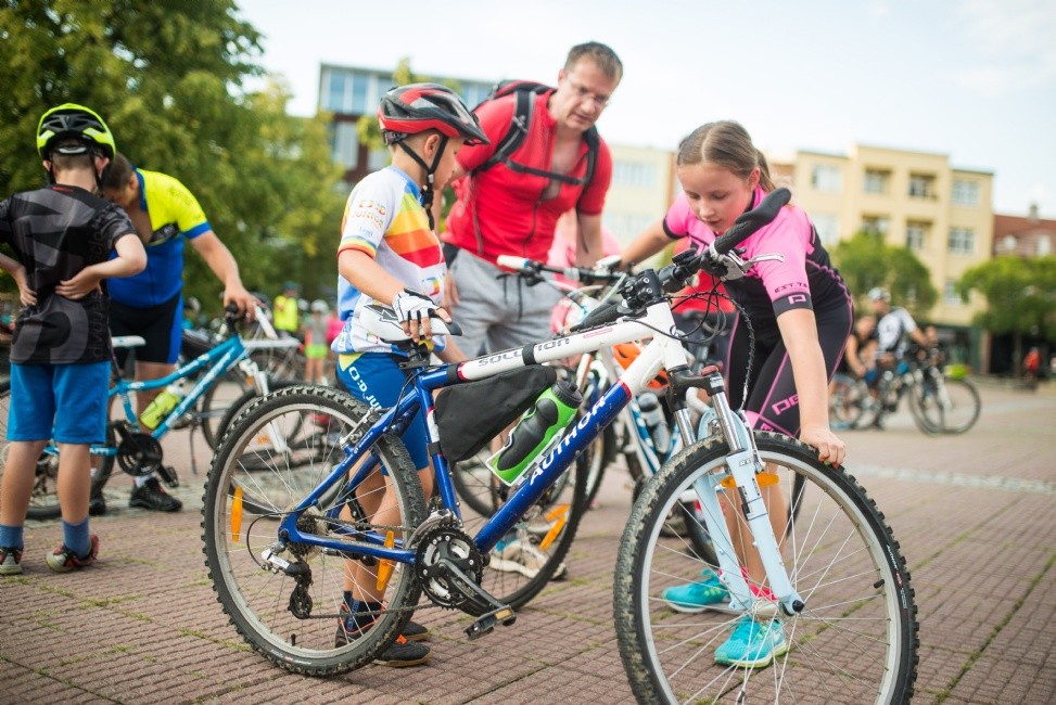 Akce přilákala malé i velké cyklisty