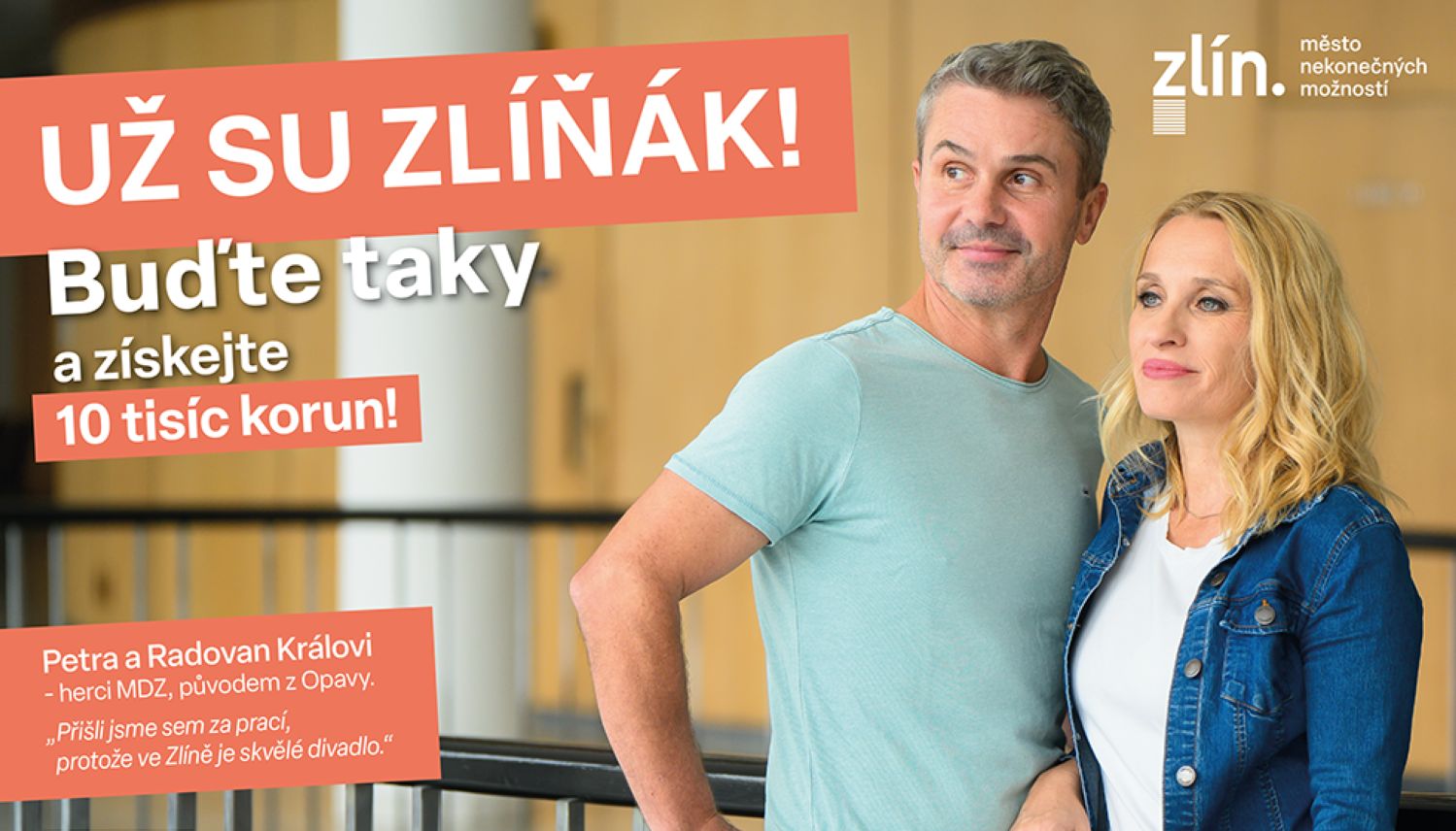 Zlín motivuje obyvatele k trvalému pobytu, za přihlášení nabízí 10 tisíc korun