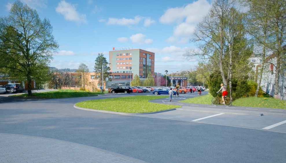 Město zahájí po Velikonocích opravu chodníku ve Slunečné, následovat bude dokončení smíšené stezky