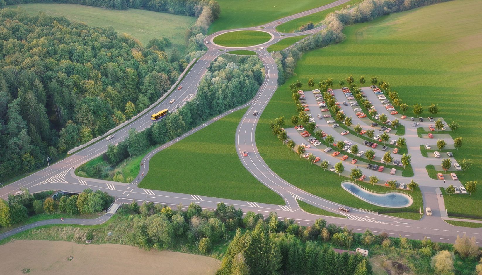 Zlín odstranil kolony na přivaděči k D49, chystá okružní křižovatku, inteligentní semafory a P+R